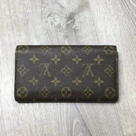 Louis Vuitton Dark Brown Monogram Sarah Long Wallet with Slots - Picture 2 of 3